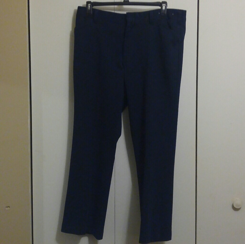 Vintage 1970s blue double knit slacks